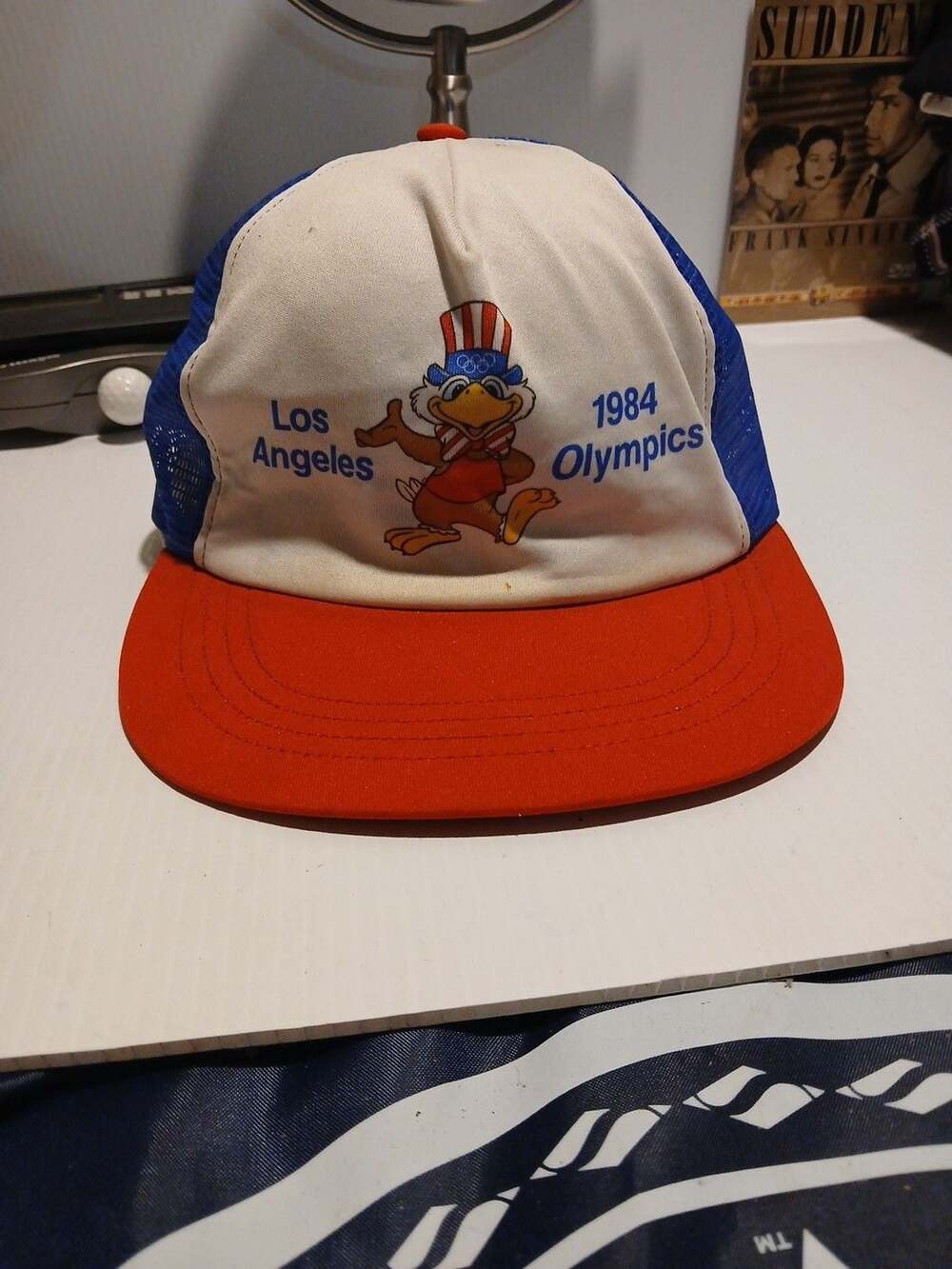 Vintage 1984 Los Angeles Olympics Sam The Eagle Trucker Hat Snapback